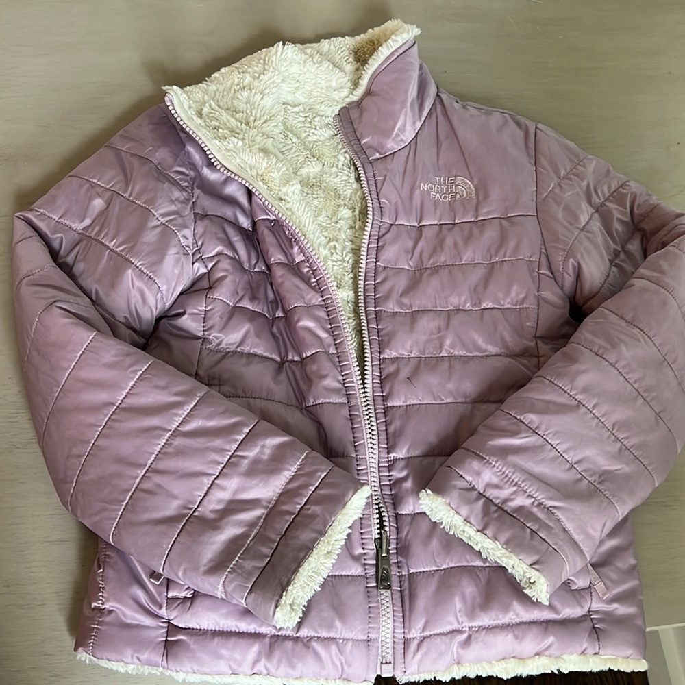 The North Face Reversible Puffer Jacket- Girls Small